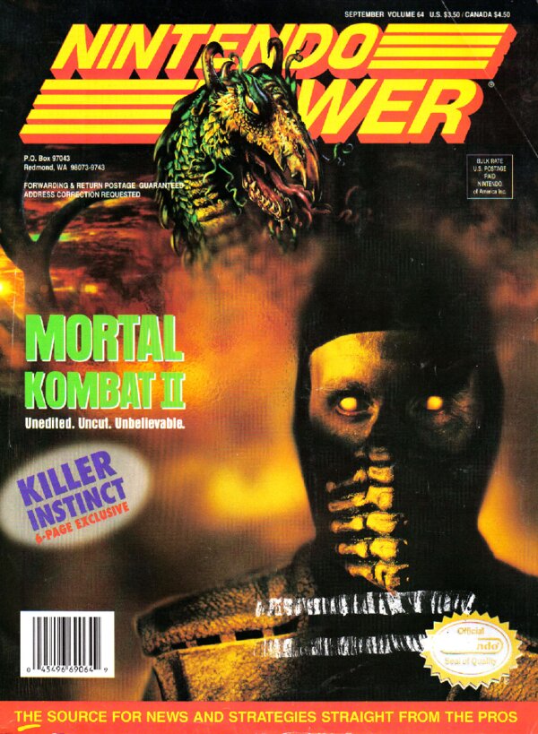 Nintendo Power Issue 064 (September 1994) cover